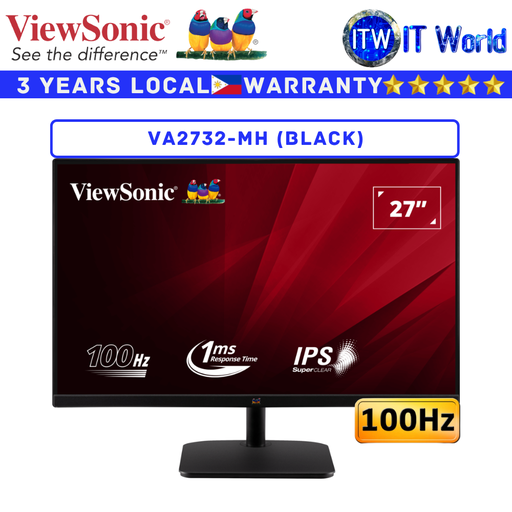 [VA2732MH] Viewsonic Monitor VA2732-MH 27&quot; 1920x1080 FHD / 100Hz / IPS / 1ms MPRT (Black) (VA2732-MH)
