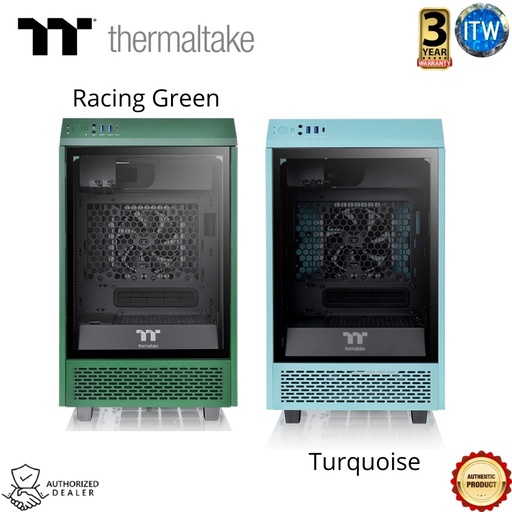 [CA-1R3-00SBWN-00] Thermaltake The Tower 100 Mini-ITX Chassis, Vertical Super Tower Chassis PC Case (Turquoise)
