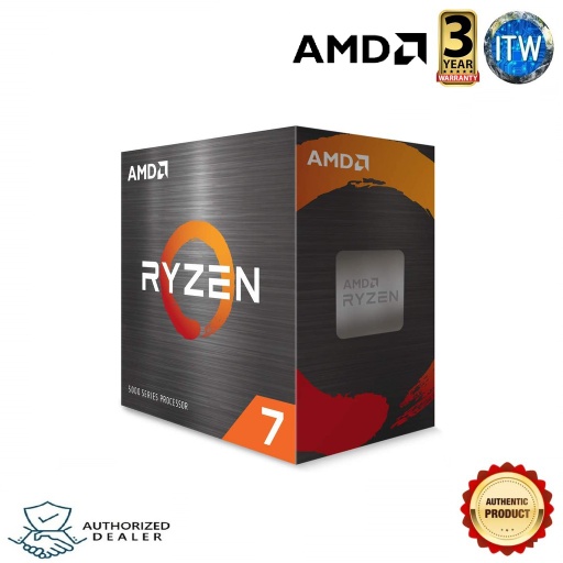 [AMD Ryzen 7 5800X] AMD Ryzen 7 5800X 8 CORE/16 THREADS 4.7GHZ 105W AM4 CPU W/O COOLER Desktop Processor  AMD-100-100000063WOF