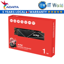 ADATA XPG Gammix S70 Blade 1TB PCIe Gen4x4 M.2 2280 Internal SSD (AGAMMIXS70B-1T-CS)