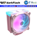 Darkflash DARKAIR A-RGB 5V3pin Four heatpipes design CPU Tower Cooler PINK/WHITE/BLACK