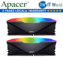 Apacer NOX RGB Aura 2 16GB (2x8GB) 3200Mhz 1.35V Desktop Memory (AH4U16G32C28YNBAA-2)