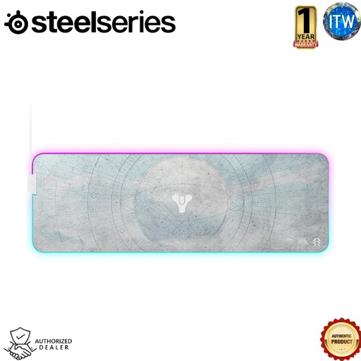 [63796] SteelSeries QcK Prism XL - Destiny 2 Limited Edition Design, RGB Prism Cloth, Gaming Mousepad (63796)