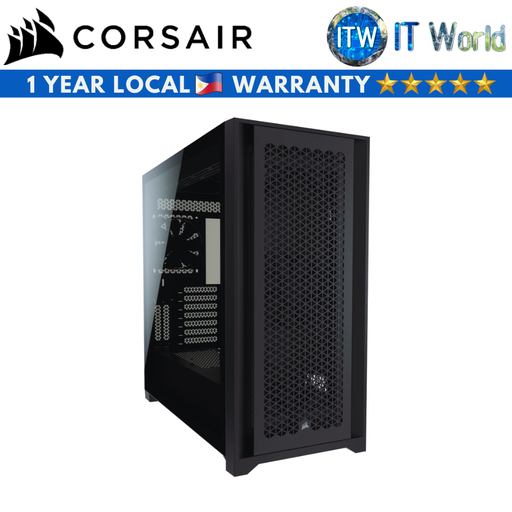 [CC-9011210-WW] Corsair Mid-Tower Computer PC Case 5000D Airflow Tempered Glass Mid-Tower ATX (Black) (Black)