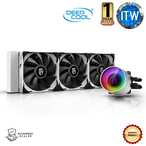 [DP-GS-H12W-CSL360EXWH] ITW | GamerStorm Castle 360EX RGB AIO 360mm Liquid CPU Cooler (White)