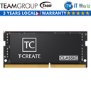 Teamgroup T-Create Classic 16GB (1 x 16GB) DDR4-3200 SODIMM Memory (TTCCD416G3200HC22-SBK)