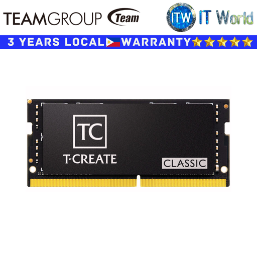 [TTCBD432G3200HC22-S01] Teamgroup DDR4 RAM T-Create Classic 32GB (1x32GB) 3200Mhz SODIMM