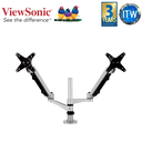 Viewsonic Spring-Loaded Dual Monitor Mounting Arm for Two Monitors up to 27" each (LCD-DMA-002)