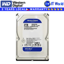 Western Digital WD Blue 2TB - PC HardDrive 7200RPM Class, SATA 6 Gb/s, 256 MB Cache, 3.5" - WD20EZBX