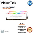 VisionTek OCPC X3TREME RGB AURA 16GB DDR4 3200MHz (8GBx2) Kit White