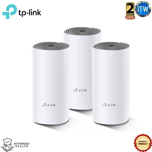 [DECO E4 (3PACK)] TPLINK AC1200 - Deco E4 (3-pack) Whole Home Mesh Wi-Fi System