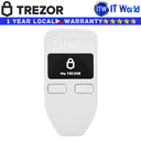 Trezor One - Crypto Hardware Wallet (White) - The Most Trusted Cold Storage for Bitcoin, Ethereum, ERC20 and Many More