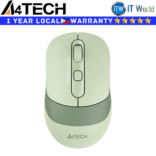 [FB10C Matcha Green] A4Tech Wireless Mouse FB10C Optical Dual Mode Rechargeable (Matcha Green)