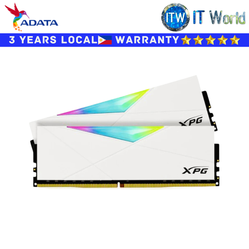 [AX4U32008G16A-DW50] ADATA DDR4 RAM 16GB (2x8GB) 3200Mhz XPG Spectrix D50 RGB Desktop UDIMM (AX4U32008G16A-DW50)