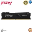 Kingston Fury Beast Memory | 8GB | 3200MHz | DDR4 | CL16 | Black (KF432C16BB/8)