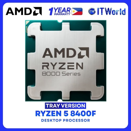 [R5 8400F TRAY 1Y] AMD Ryzen 5 8400F 6Cores 12Threads Desktop Processor without cooler - Tray Type