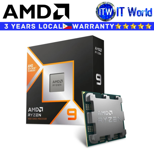[AMD RYZEN 9 9950X3D 3Y PH] AMD Ryzen 9 9950X3D 16 Cores 32 Threads Desktop Processor without Cooler