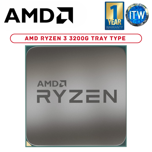 [AMD Ryzen 3 3200G Tray Type (1Y)] AMD Ryzen 3 3200G 4 Cores 4 Threads Desktop Processor (Tray Type)