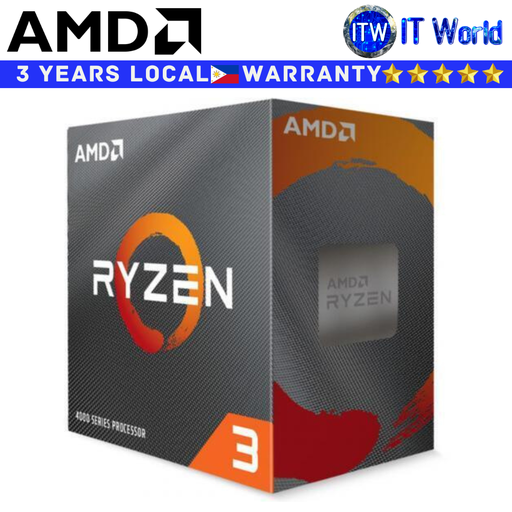 [AMD RYZEN 3 4100 3Y PH] AMD Ryzen 3 4100 4 Cores 4 Threads Desktop Processor