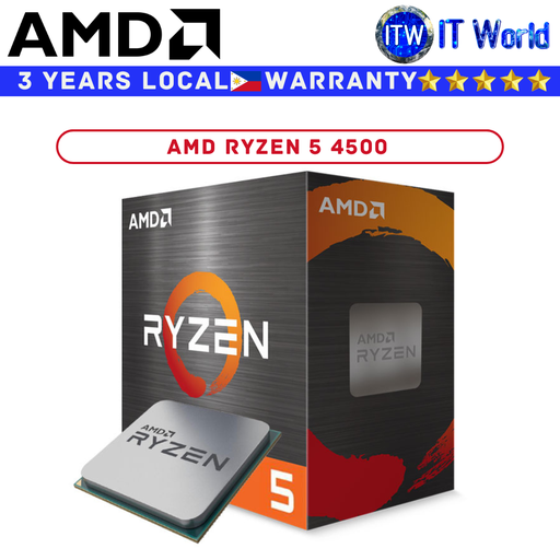 [AMD RYZEN 5 4500 3Y PH] AMD Ryzen 5 4500 6 Cores 12 Threads Desktop Processor (Box)