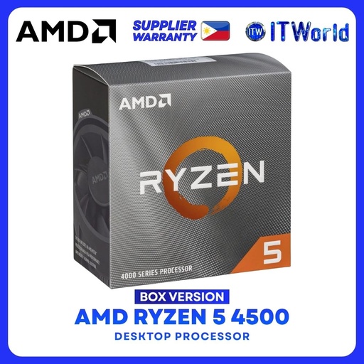 [AMD RYZEN 5 4500 3Y PH] AMD Ryzen 5 4500 6-Cores 12-Threads Desktop Processor