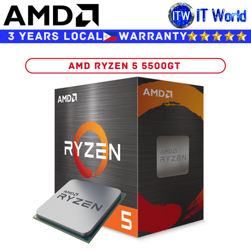 [AMD RYZEN 5 5500GT 3Y PH] AMD Ryzen 5 5500GT 6 Cores 12 Threads Desktop Processor (Box)