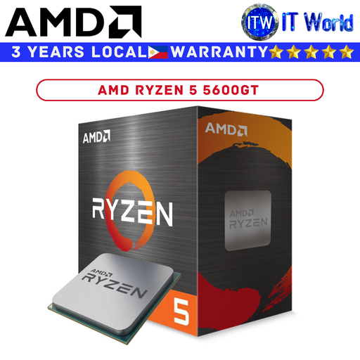 [AMD RYZEN 5 5600GT 3Y PH] AMD Ryzen 5 5600GT 6 Cores 12 Threads Desktop Processor (Box)