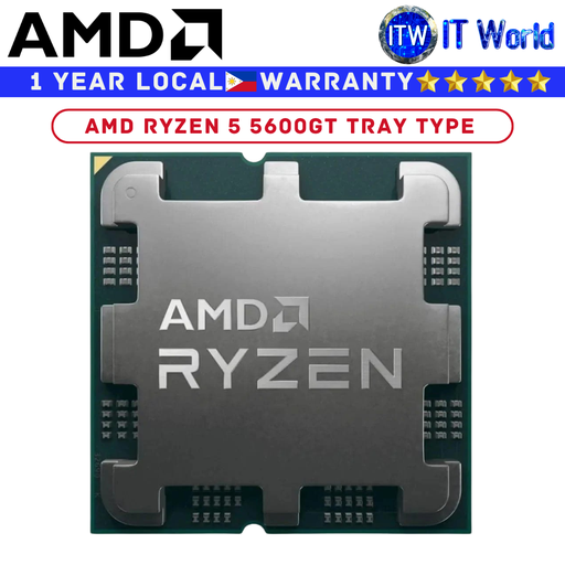 [AMD RYZEN 5 5600GT TRAY TYPE (1Y)] AMD Ryzen 5 5600GT 6 Cores 12 Threads Desktop Processor (Tray Type)