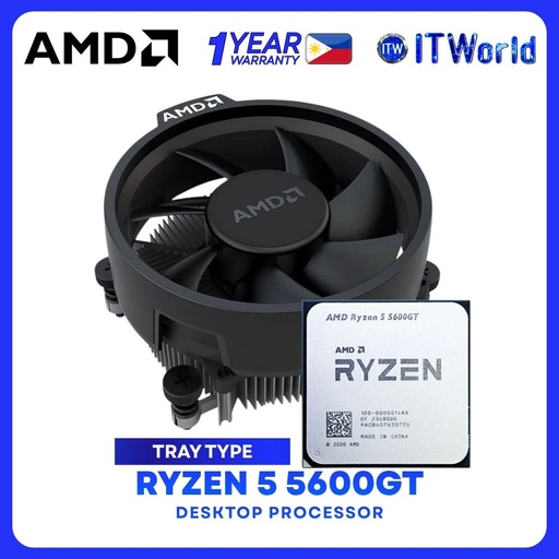 [R5 5600GT MPK 1Y] AMD Ryzen 5 5600GT 6Cores 12Threads Desktop Processor - Tray Type
