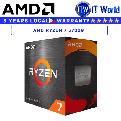 [AMD Ryzen 7 5700G 3Y PH] AMD Ryzen 7 5700G 8 Cores 16 Threads Desktop Processor (Box)