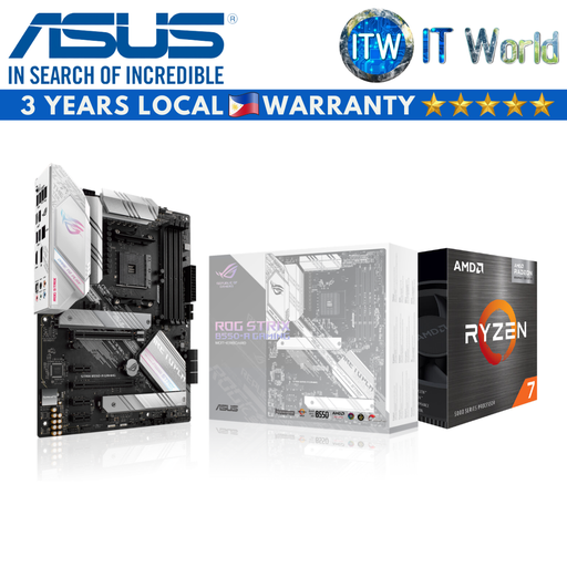 [5700g/b550-a] AMD Ryzen 7 5700G Processor with Asus ROG STRIX B550-A GAMING Motherboard Bundle