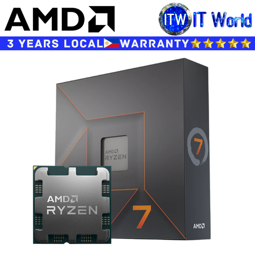 [AMD RYZEN 7 7700X 3Y PH] AMD Ryzen 7 7700X 8 Cores 16 Threads Desktop Processor without Cooler