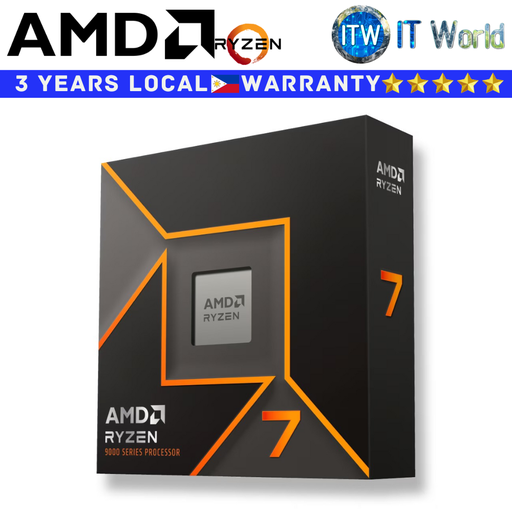 [AMD RYZEN 7 9700X 3Y PH] AMD Ryzen 7 9700X 8-Cores 16-Threads Desktop Processor without Cooler
