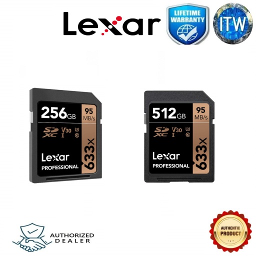 [512GB-LSD512CBAP633] Lexar Professional 633x SDHC/SDXC UHS-I Memory Card (512GB) (512GB)