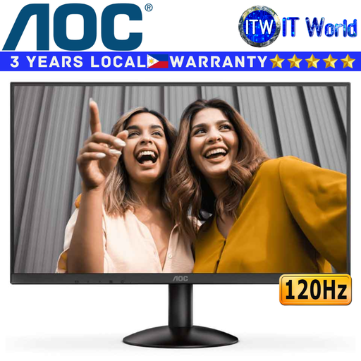 [22B30HM2] AOC Monitor 22B30HM2 22" 1920x1080 FHD / 120Hz / VA / 1ms MPRT 4ms GTG / 3-sided Frameless