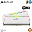Corsair DOMINATOR® PLATINUM RGB 16GB (2 x 8GB) DDR4 DRAM 3600MHz C18 Memory Kit — White (CMT16GX4M2C3600C18W)