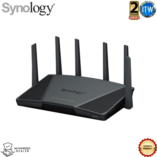 [SY-RT6600AX] Synology RT6600ax - Quad core 1.8 GHz, 2.5GbE port, Tri-Band Wi-Fi 6 Router