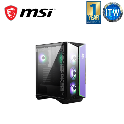 [306-7G10E21-W57] MSI MPG Gungnir 110R EVA e-Project Tempered Glass ATX Mid Tower PC Case