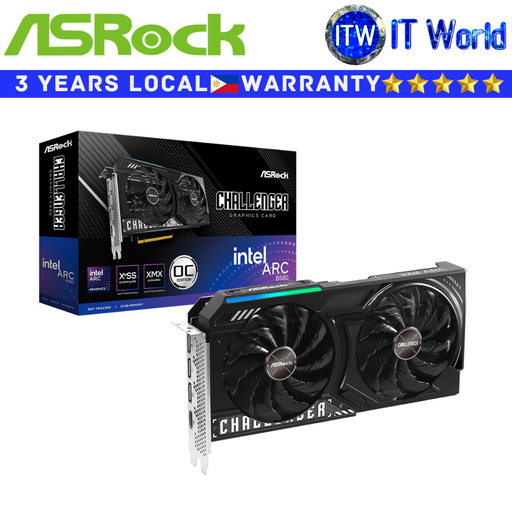 [AR-B580-CL-12GO] ASRock Intel Arc B580 Challenger 12GB GDDR6 OC Graphic Card (AR-B580-CL-12GO)