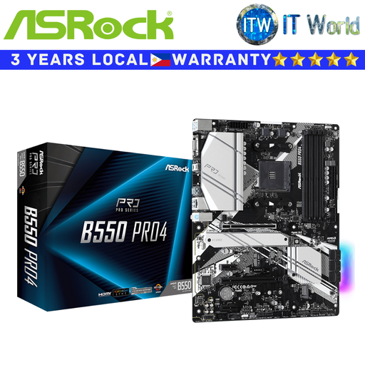 [Asrock B550 Pro4] ASRock Motherboard B550 Pro4 ATX AM4 DDR4