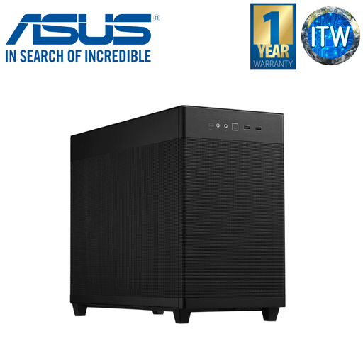 [AP201 Black MESH] ASUS Computer PC Case Prime AP201 microATX Case Small Tower Mesh Panel (Black)