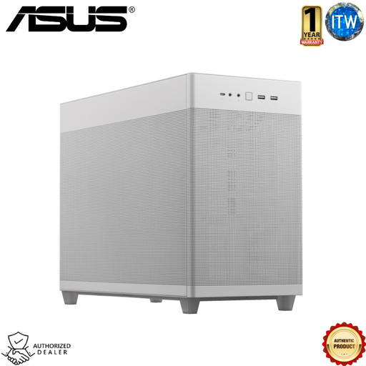 [AP201 White MESH] ASUS Computer PC Case Prime AP201 microATX Case Small Tower Mesh Panel (White)
