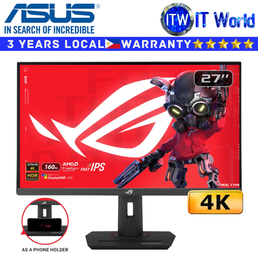 [XG27UCS] ASUS Gaming Monitor ROG Strix XG27UCS 27" 3840x2160 / 160Hz / Fast IPS / 1ms / Flicker-free