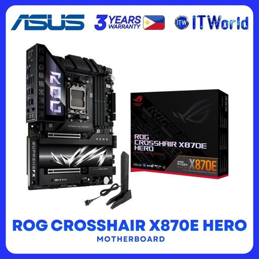 [ROG CROSSHAIR X870E HERO] ASUS ROG Crosshair X870E Hero Motherboard - AM5 / DDR5 / PCIe 5.0 / WiFi7 / ATX
