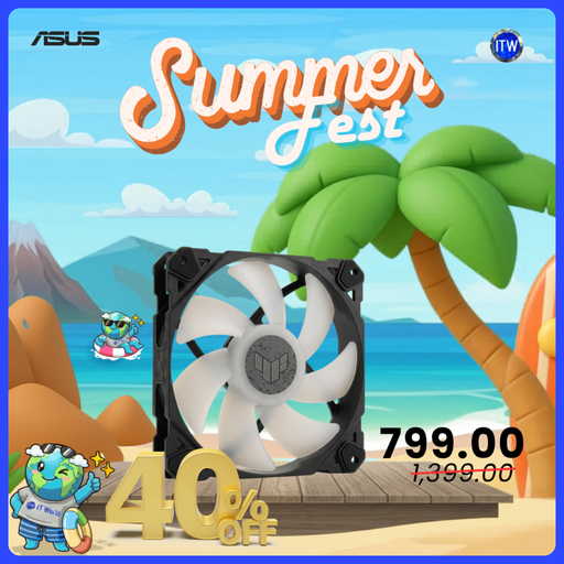 [TF120 BLACK 1 PACK] ASUS PC Fan TUF Gaming TF120 ARGB Fan - Single Pack (Black)