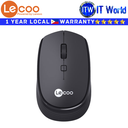 Lecoo WS202 2.4G Wireless Mouse Mice Optical - (Black | Grey | White) (Black)