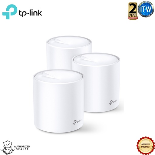 [Deco X20 (3-Pack)] TP-Link Deco X20 | AX1800 Whole Home Mesh Wi-Fi 6 System (Deco X20 3-Pack)