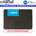 Crucial 1TB SSD BX500 2.5-inch SATA 6Gb/s Read 540MB/s Write 500MB/s Internal (1TB)