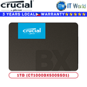 Crucial BX500 3D NAND SATA 2.5 Inch Internal SSD, up to 540MB/s - in 1TB / 2TB