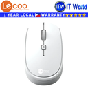 Lecoo WS202 2.4G Wireless Mouse Mice Optical - (Black | Grey | White) (White)